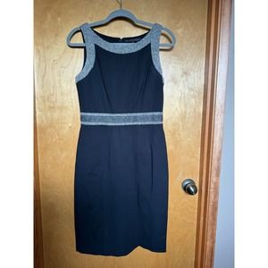 White House Black Market Tweed Combo Sheath Dress